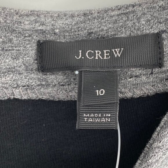 J. Crew Black & Gray Short Sleeve Midi Dress | Versatile & Stylish - Picture 2 of 6